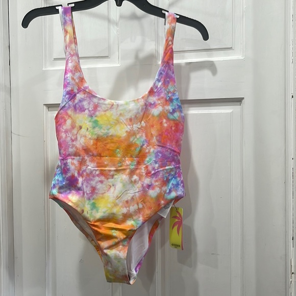 GUESS Tie-Dye One-Piece Swimsuit - Picture 4 of 9